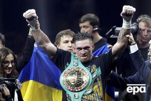 Бій Усика (на фото) і Беллью відбувся у ніч на 11 листопада в Манчестері