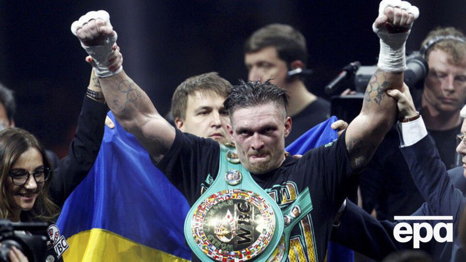 Бій Усика (на фото) і Беллью відбувся у ніч на 11 листопада в Манчестері