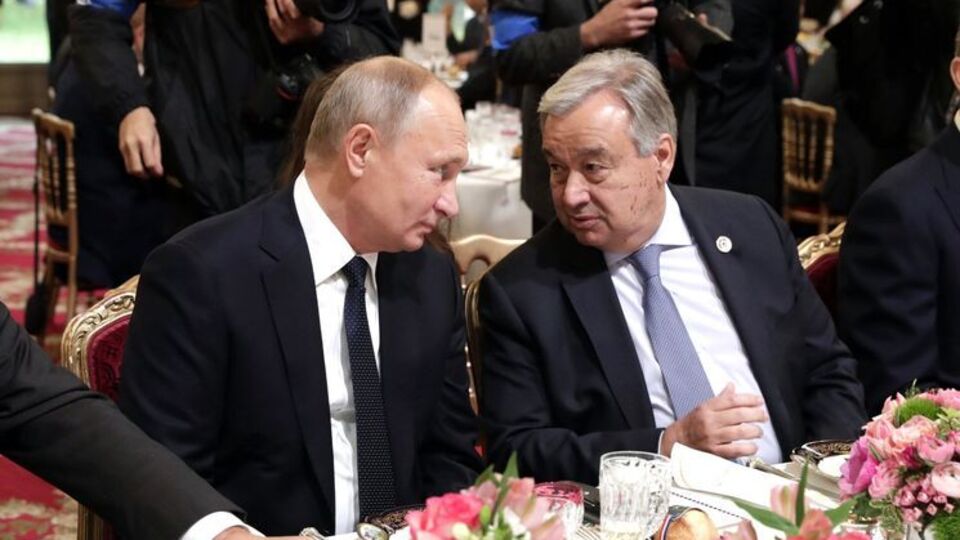 На сніданку Путін сидів поруч із Гутеррішем