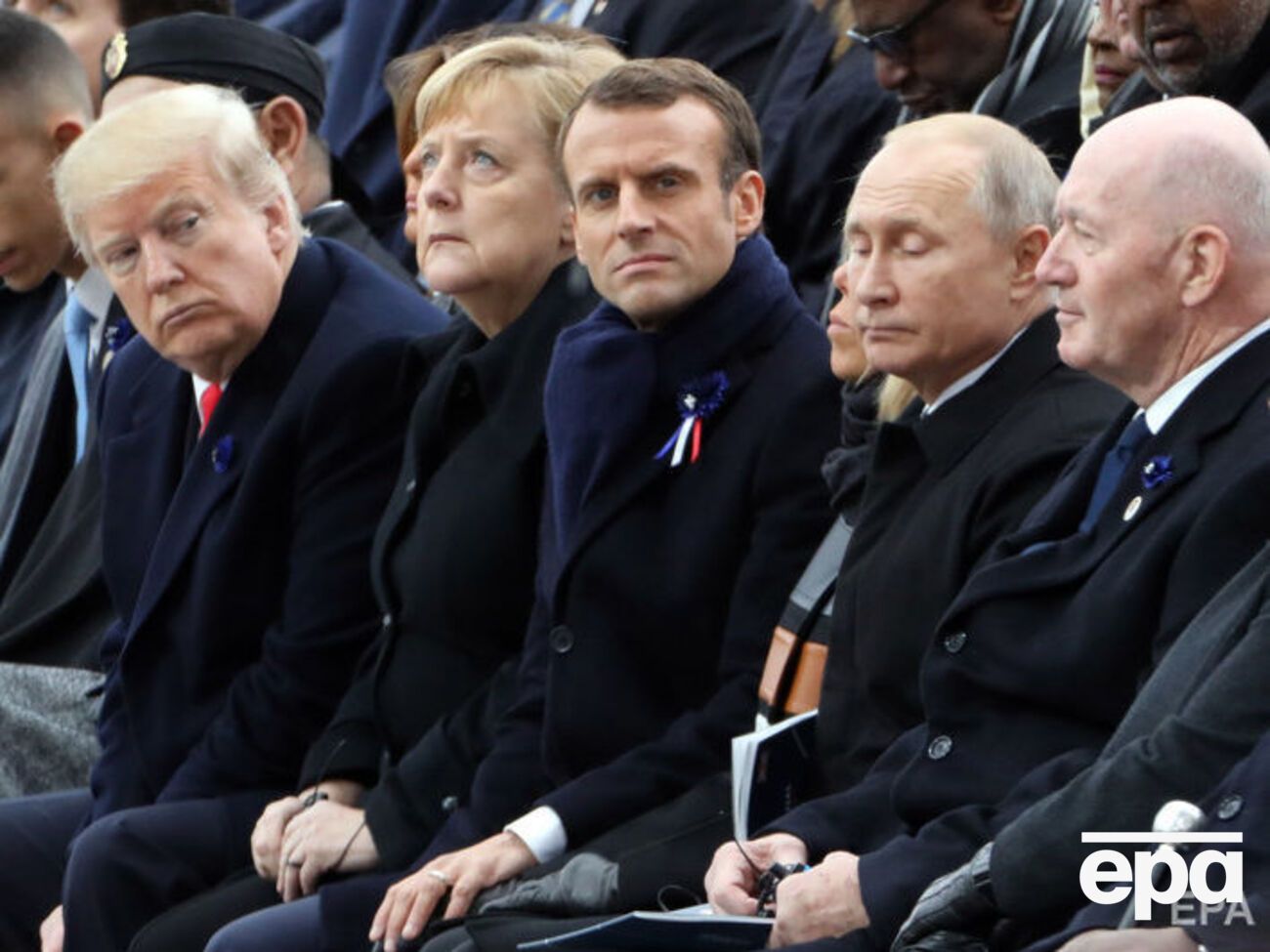 Трамп, Меркель, Макрон и Путин приняли участие в мероприятиях, посвященных 100-летию со дня окончания Первой мировой войны