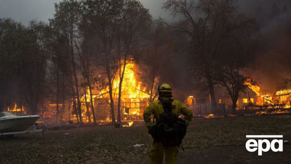 Пожежа в Каліфорнії почалася 8 листопада