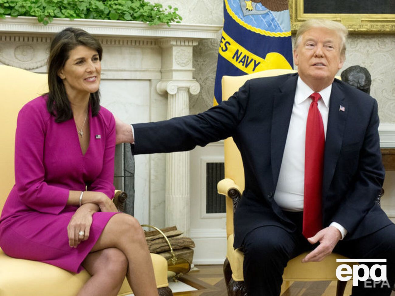 Недавно Хейли засобиралась в отставку с поста посла США в ООН