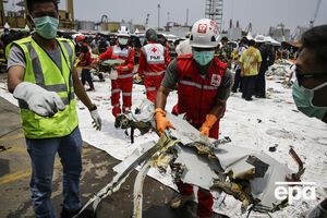 Корпус самолета практически разрушен
