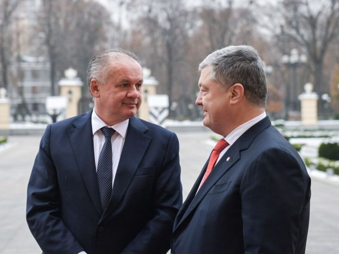 Киска (слева) и Порошенко скоординировали позиции по "Северному потоку&nbsp;&ndash; 2"