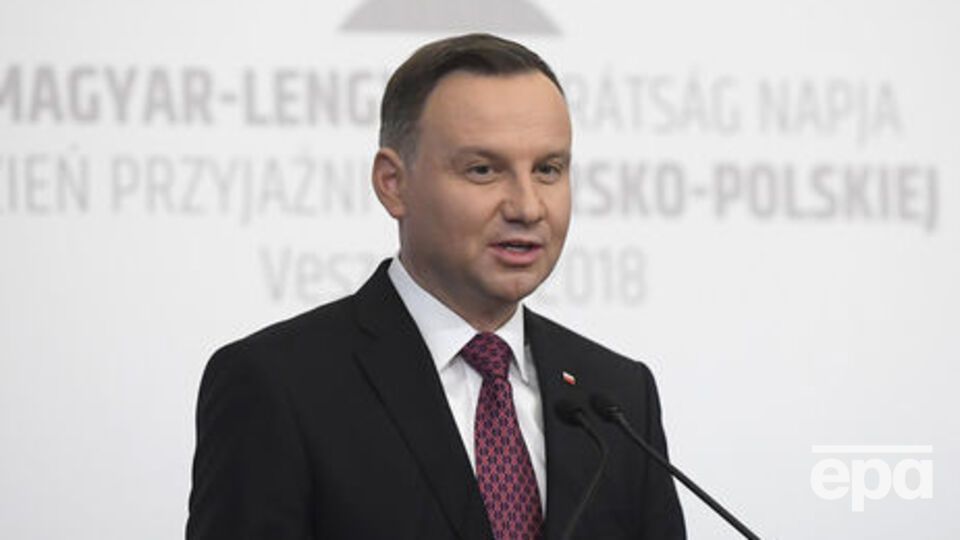 Дуда: Поляки вместе с украинцами хотят напоминать миру о безграничных страданиях миллионов людей