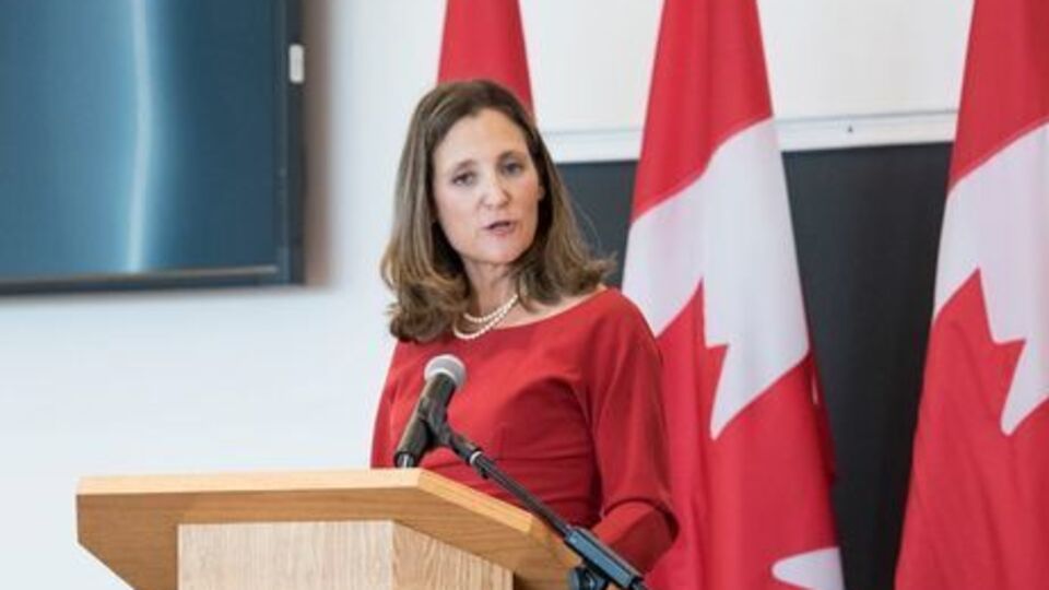 Фріланд: Канада непохитна у підтримці суверенітету України