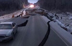 Землетрясение повредило дороги