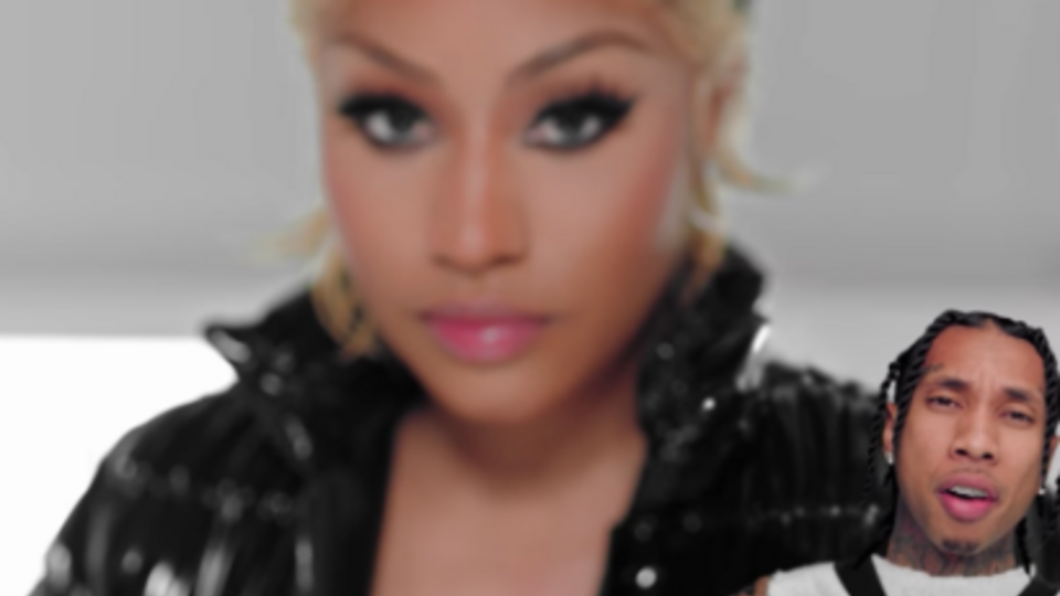 Минаж в ролике появилась с куклой Tyga