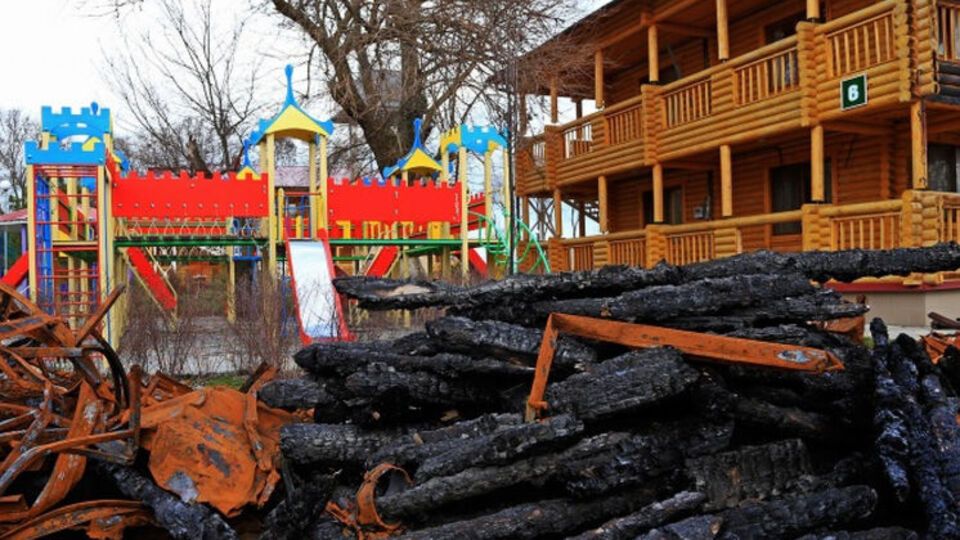 Лагерь горел 15 сентября 2017 года