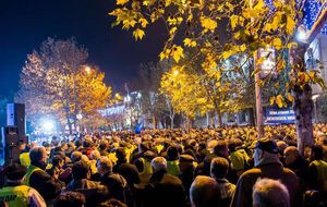 Чорногорська опозиція мітингувала в жовтих жилетах