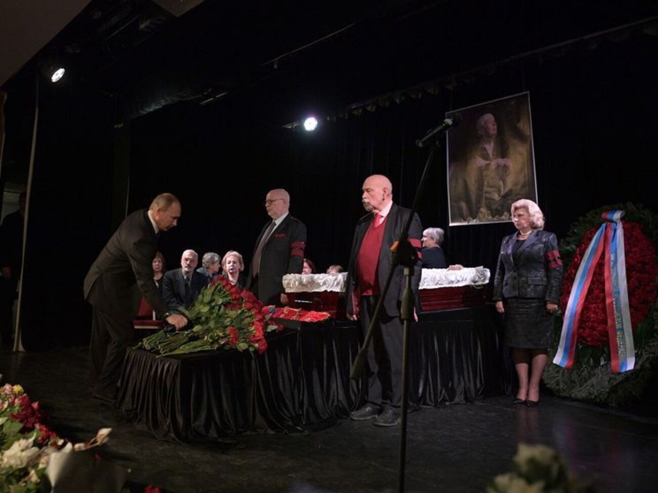 Путін на церемонії прощання