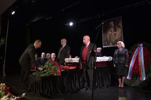 Путін на церемонії прощання