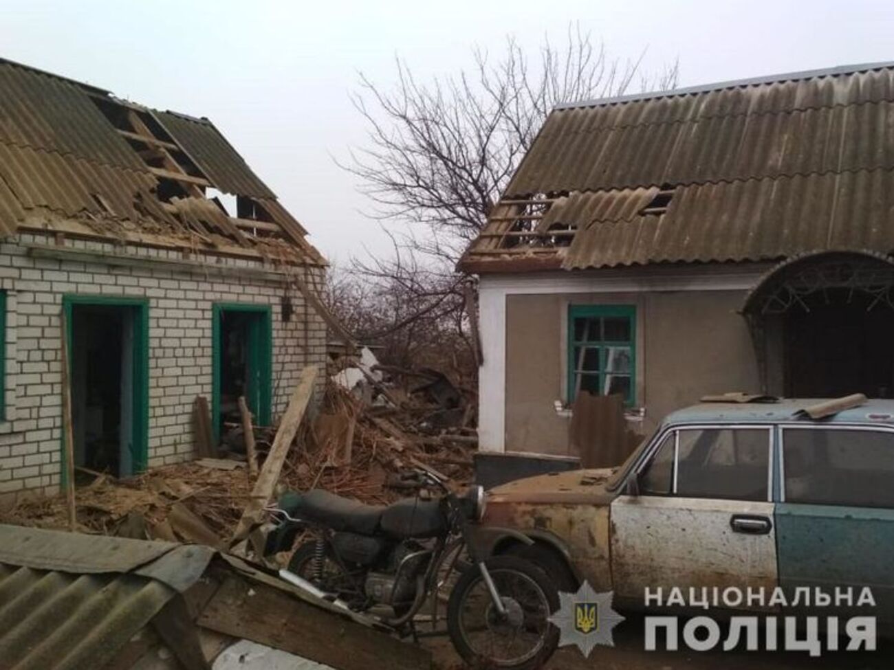 Взрыв частично повредил дом погибшего