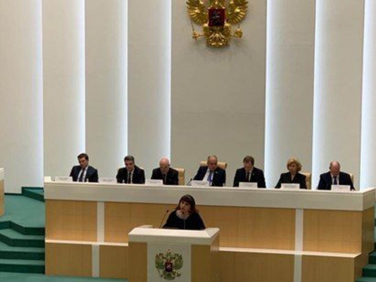 Карпачева выступила в Совфеде РФ