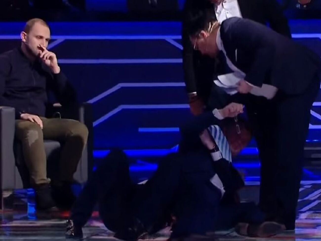 Драка произошла в прямом эфире