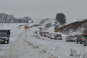 В Полтавской области движение транспорта ограничено только на двух участках
