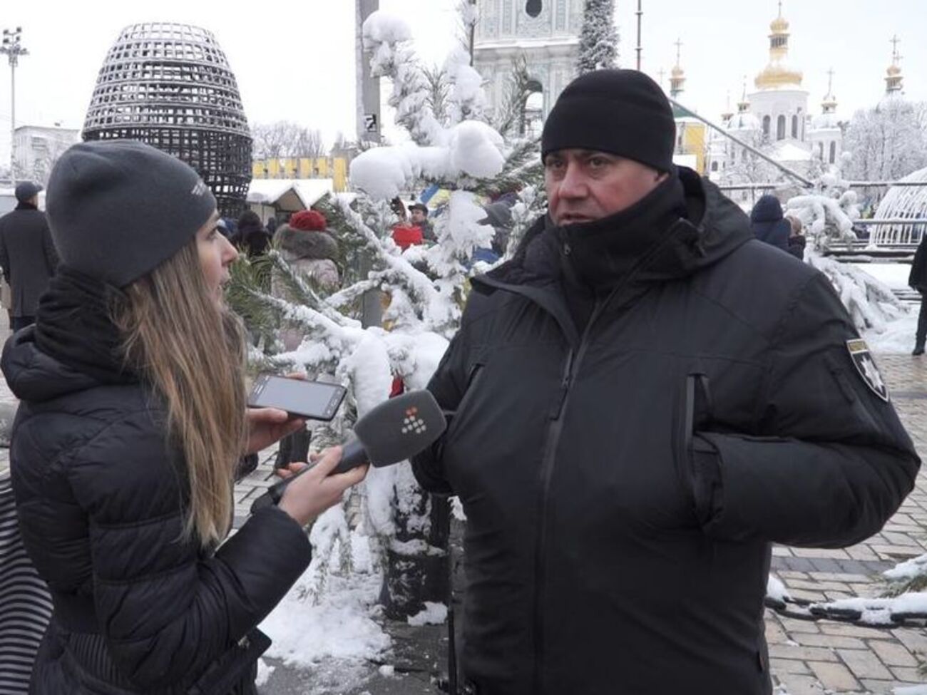 Журналистка&nbsp;"Громадського" и командир полка особого назначения Руслан Цикалюк