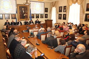 Линчевский выступил перед коллективом медуниверситета имени Богомольца