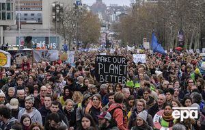 У Брюсселі на демонстрацію вийшло приблизно 65 тис. осіб