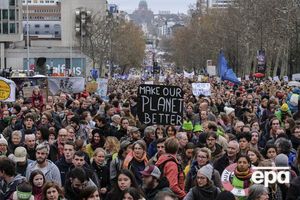 В Брюсселе на демонстрацию вышло около 65 тыс. человек