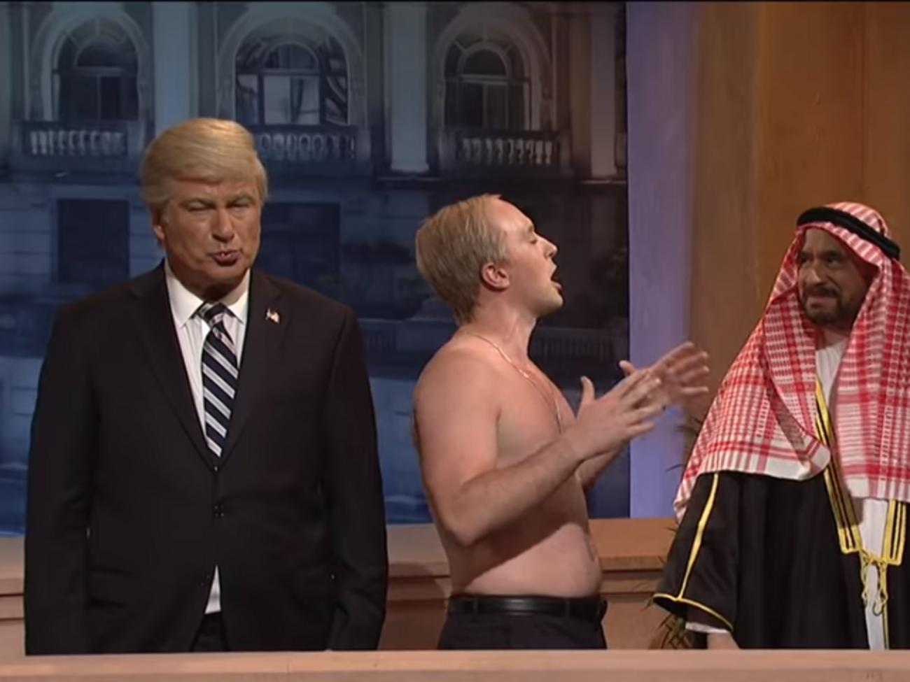 Актори виконали ролі Трампа, Путіна і Мухаммеда