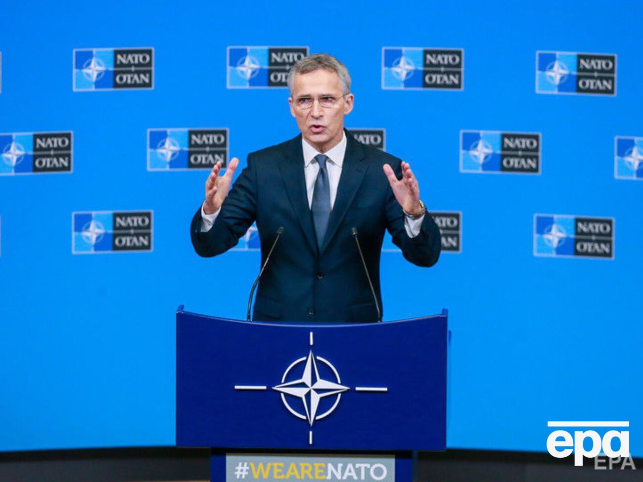 Столтенберг: Україна не є членом НАТО, але ми рішуче підтримуємо її суверенітет і територіальну цілісність