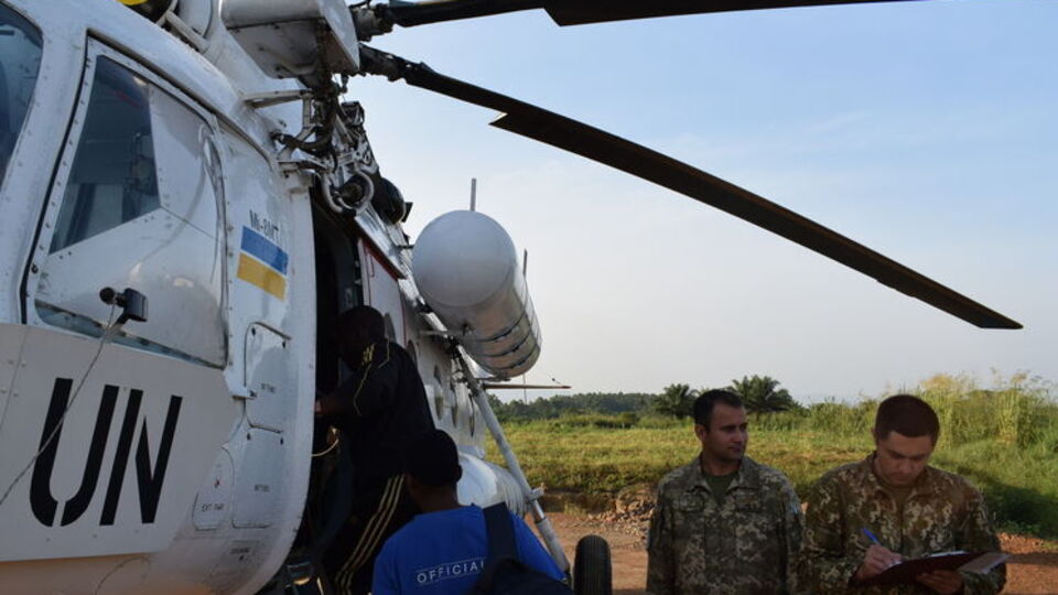 Миротворец был обнаружен и эвакуирован экипажем украинского военного вертолета