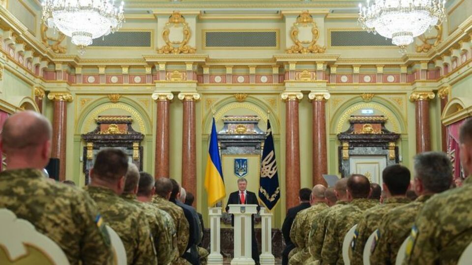 У столиці України відбулися урочистості з нагоди Дня Збройних сил України, участь у яких узяв український лідер Петро Порошенко
