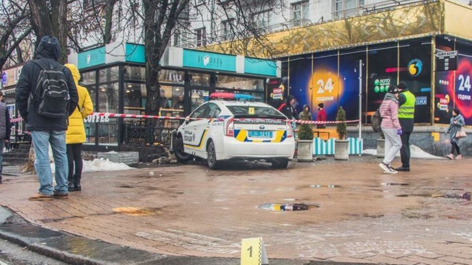 В Киеве произошла авария с участием полицейского автомобиля Toyota Prius