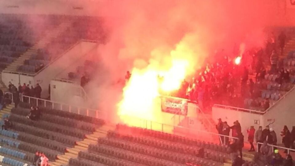 Форостяк: Під час матчу було здійснено хуліганські дії із застосуванням потужної піротехніки