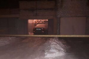 Взрыв произошел около гаражей