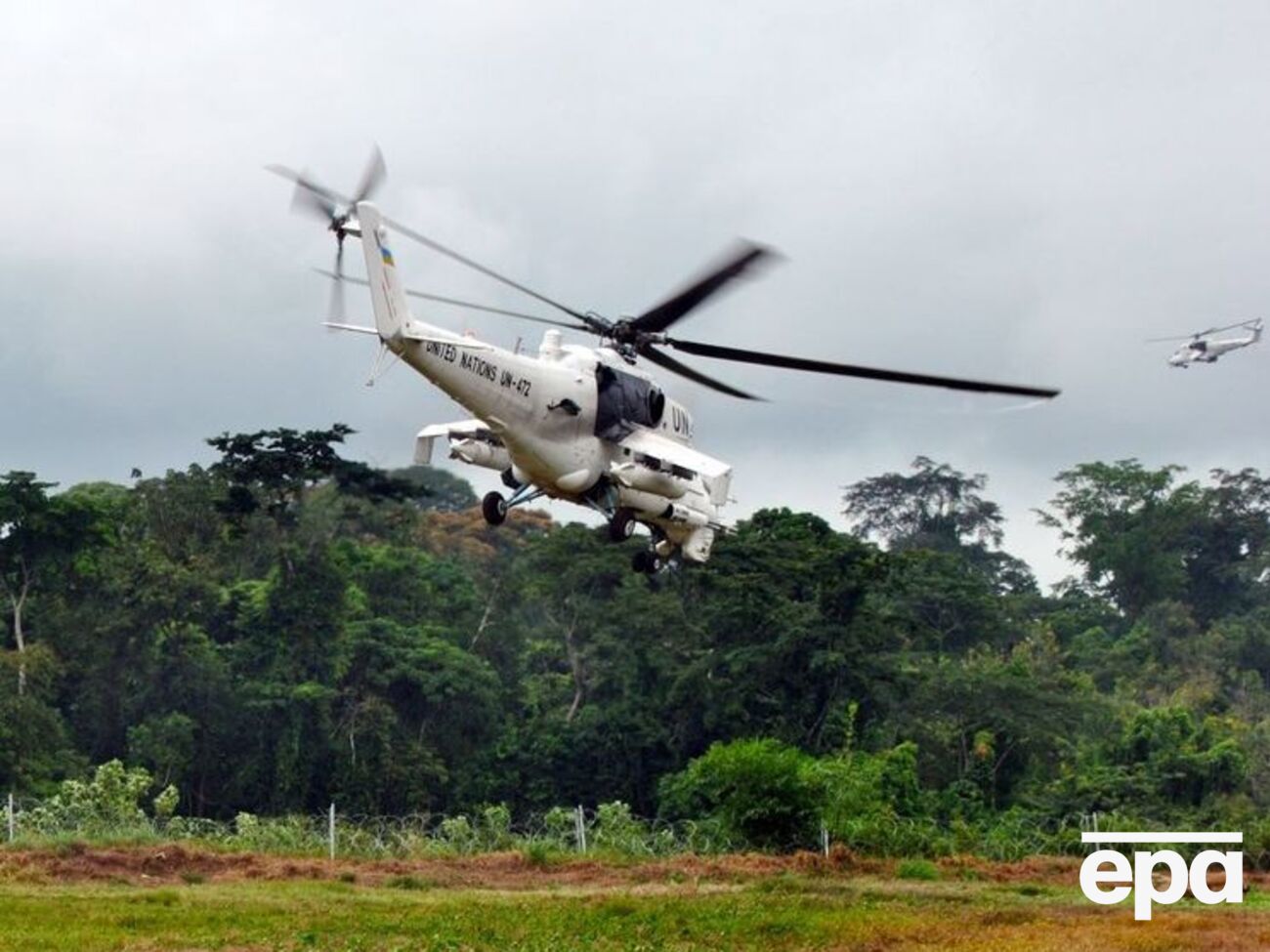 24 января 2018 года украинский экипаж вертолета Ми-8 провел финальный полет над городом Монровией