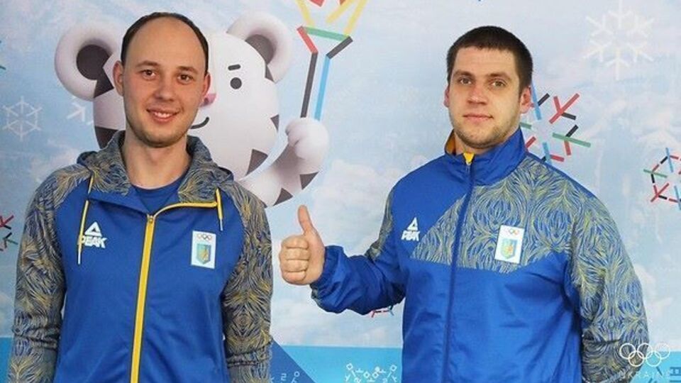 Захарків (ліворуч) і Оболончик посіли 20-те місце серед саней-двійок