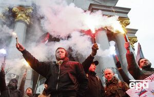 В Киеве прошла акция добровольческого движения ОУН