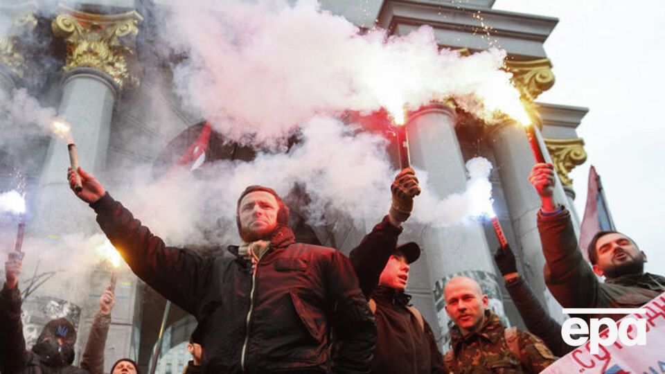 В Киеве прошла акция добровольческого движения ОУН
