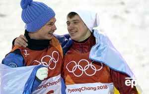 Олімпійський чемпіон із фристайлу, українець Олександр Абраменко та росіянин Ілля Буров