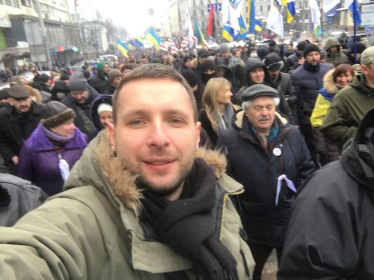 Парасюк участвовал в "Марше за будущее" в Киеве