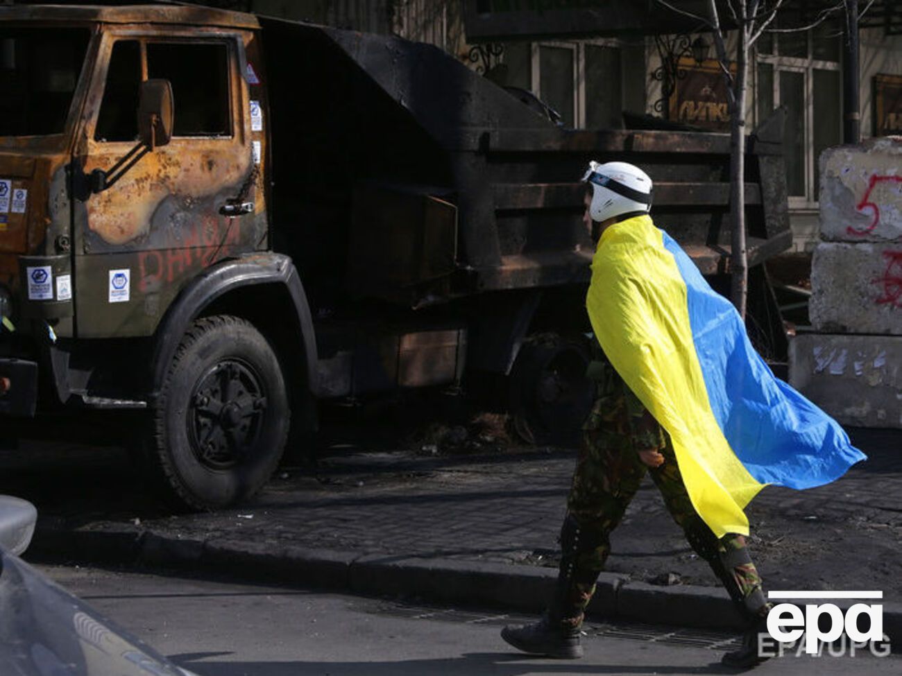 Массовые протесты в Киеве проходили в начале 2014 года