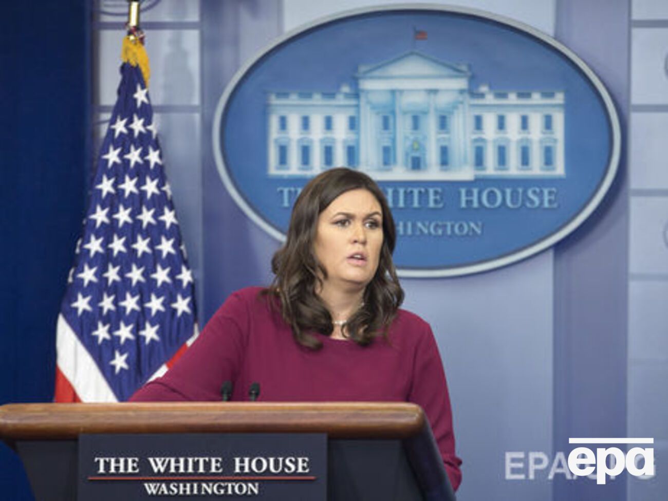 Сандерс напомнила, что президент неоднократно говорил о российском влиянии на выборы в США