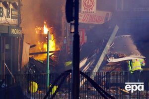 Здание магазина обрушилось в результате взрыва