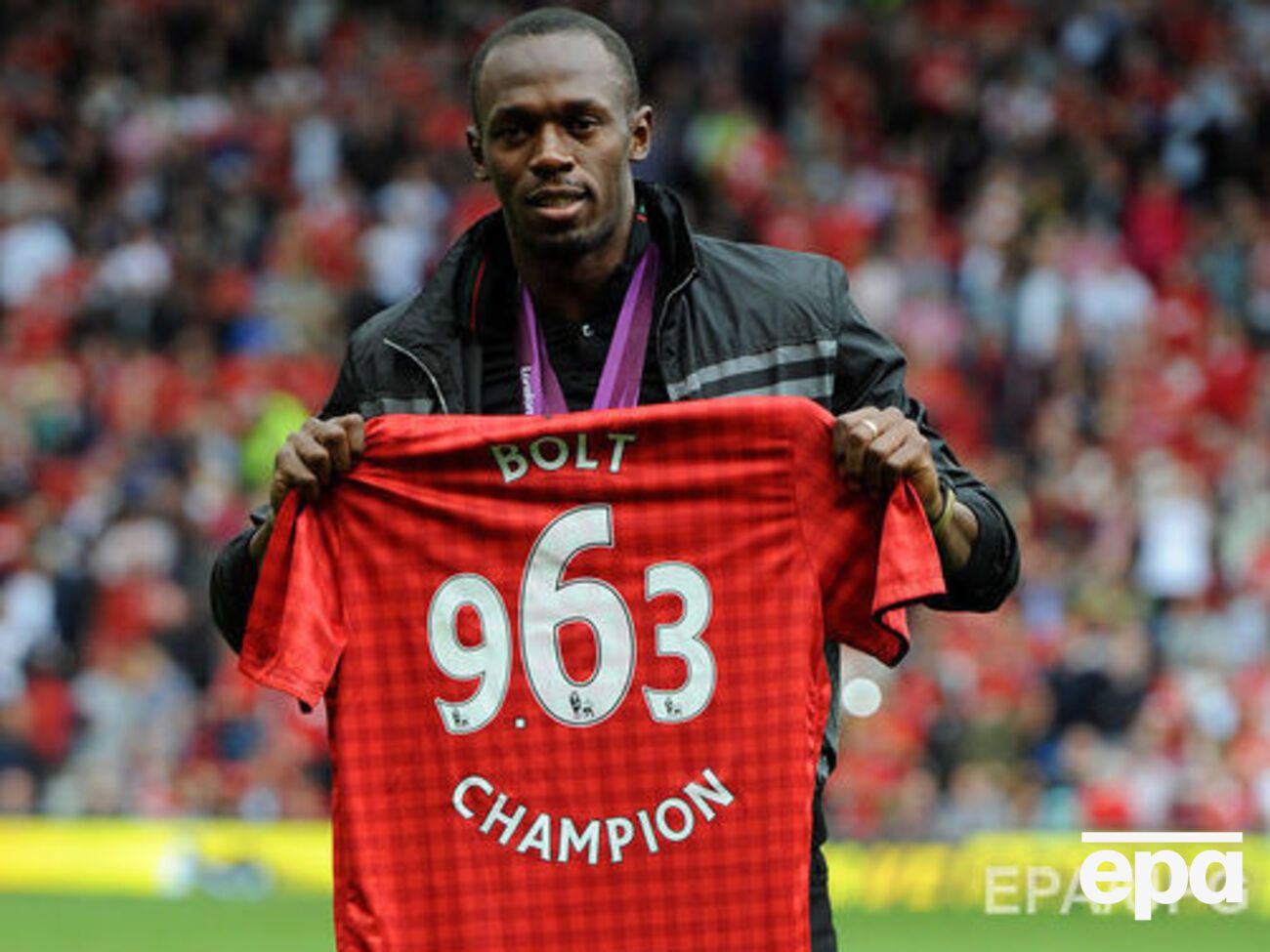 Болт является поклонником "Манчестер Юнайтед"