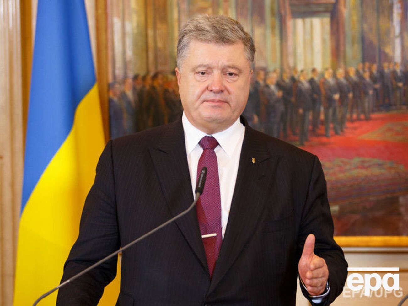 Пресс-конференция Порошенко проходит в здании "Мистецького арсеналу"