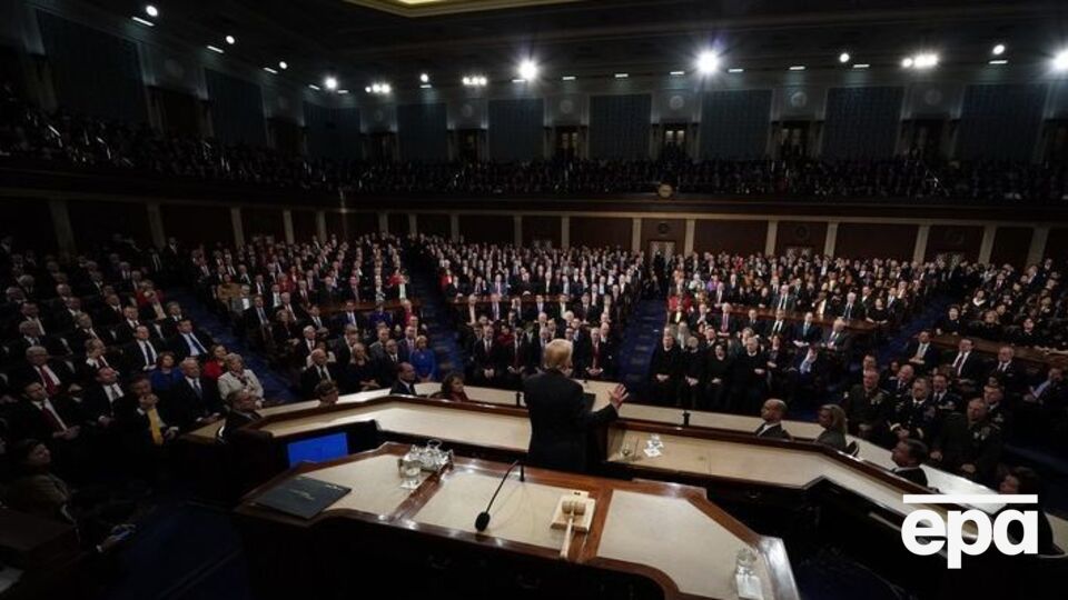 Трамп выступал в Конгрессе США 30 января