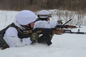 Украинских военных обстреляли со стороны РФ