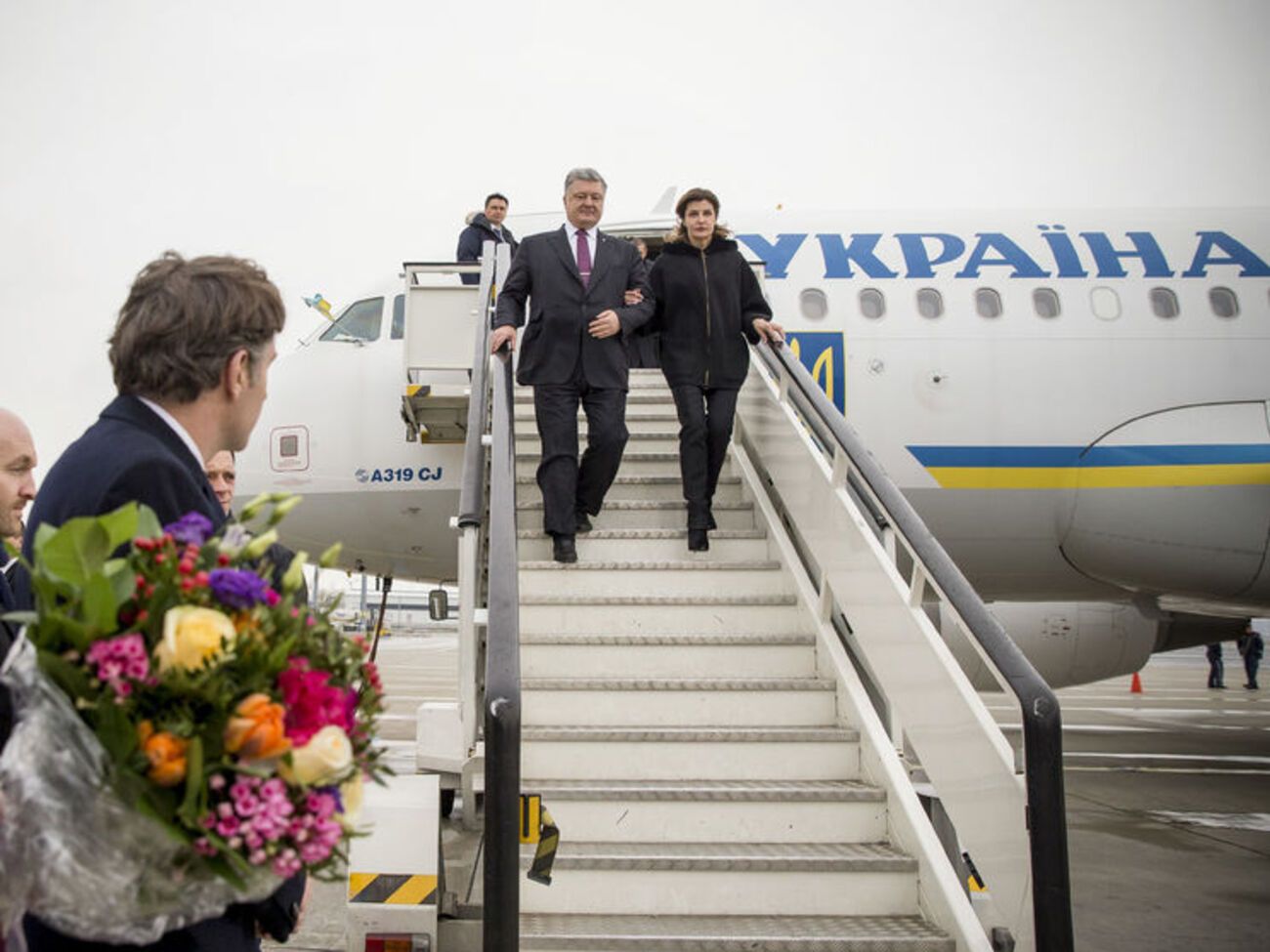 В Австрию Порошенко прибыл с женой