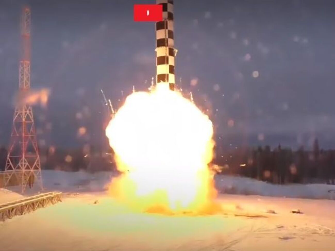 На видео показали запуск и смоделировали полет ракеты