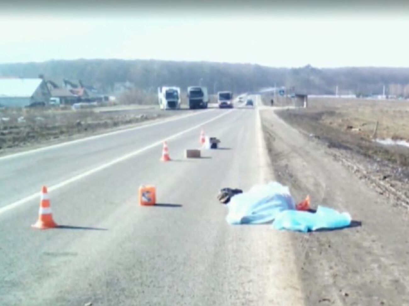 Женщину отбросило на несколько десятков метров