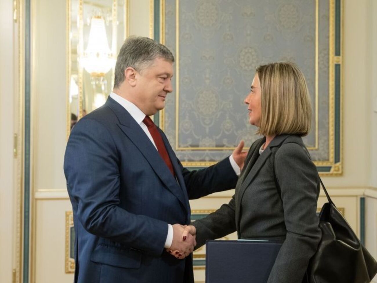 12 марта Могерини встретилась с Порошенко