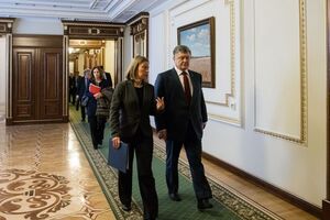 Могерини встретилась с Порошенко 12 марта