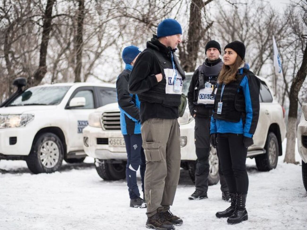 Миссия ОБСЕ пообщалась с пострадавшими в результате взрыва в Донецке